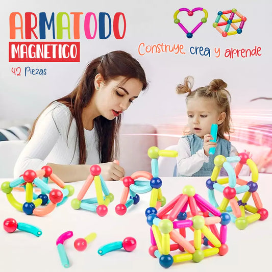 Armatodo magnetico de 42 piezas