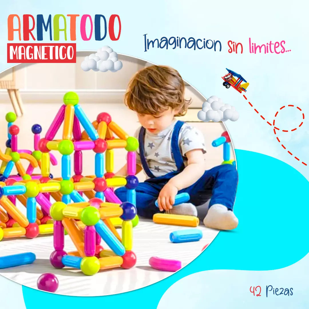 Armatodo magnetico de 42 piezas