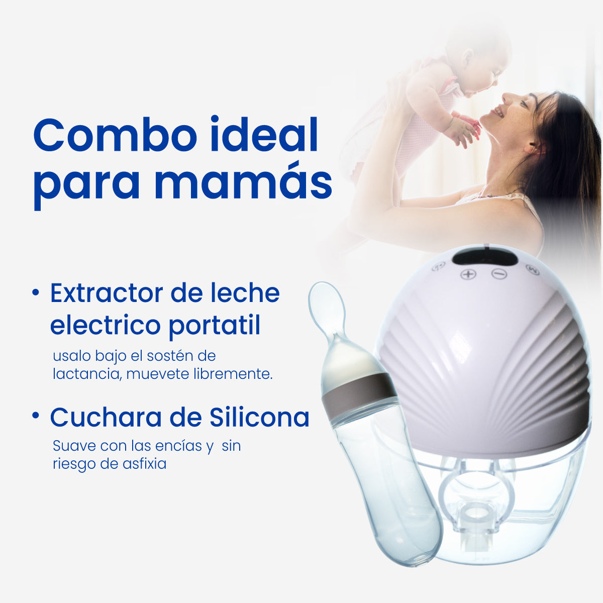 Combo Maternidad | Extractor de Leche y Cuchara para Bebé